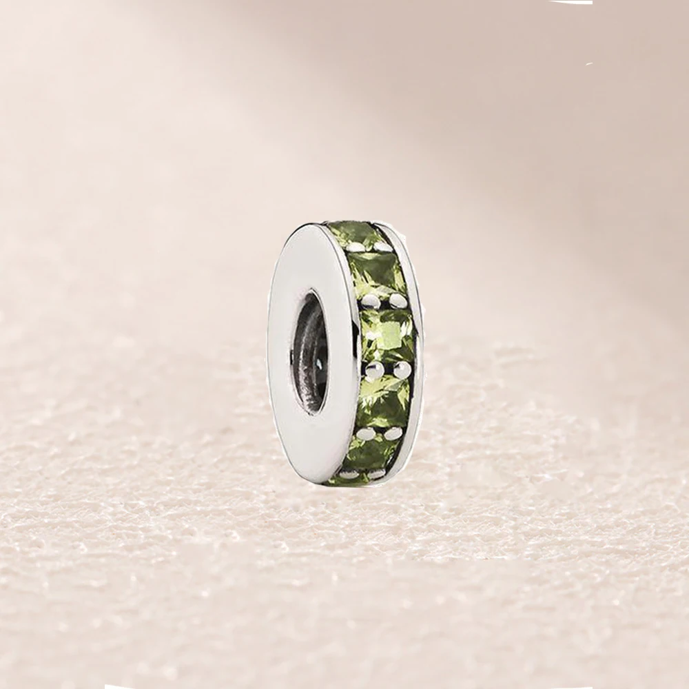 

791724NLG Eternity Olive Green Crystal