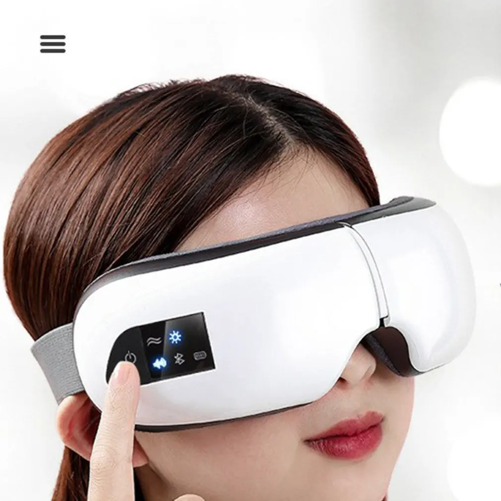 Eye Massager Hot Compression Steam Mask With Heat Air Shiatsu For Strain Fatigue Relief Better Sleep |