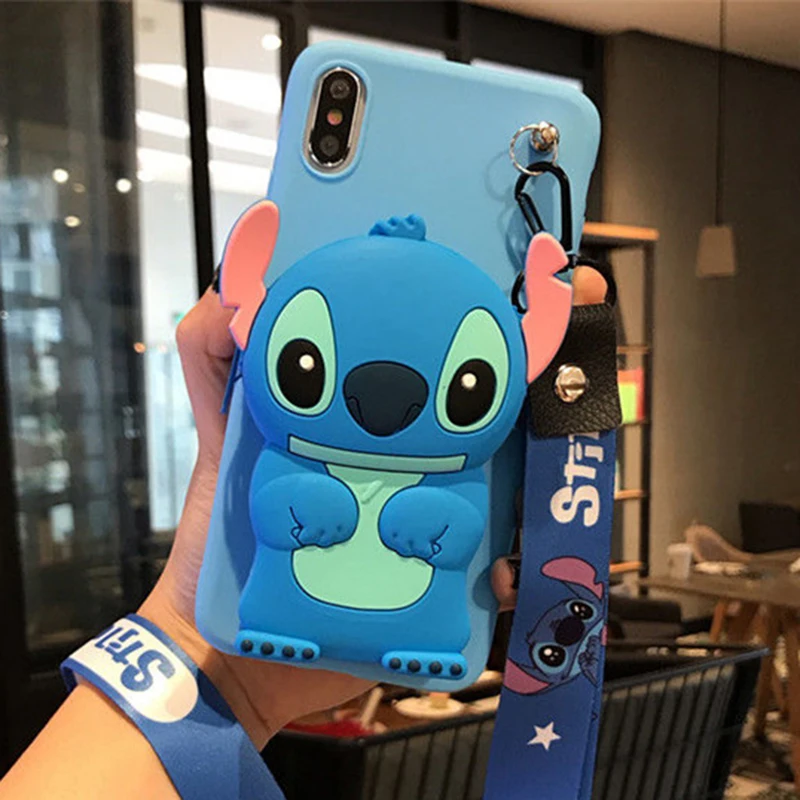 Stitch SKY Blue И яркие, с мультяшными вставками, 3D Бумажник Мягкий чехол из ТПУ с принтом "для Xiaomi mi A3 A2 Lite A1 CC9E CC9 mi играть Pocophone F1 милые Микки и Минни Маус чехол с изображением котов - Цвет: Stitch SKY Blue