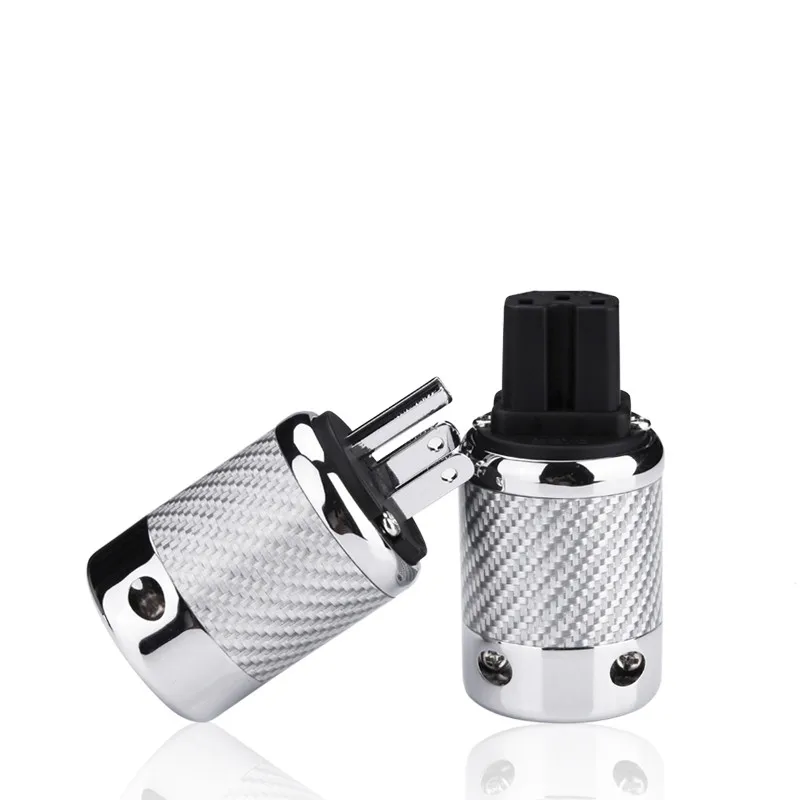 Furutech FI-50 NCF (R) Carbon Fiber Power Plug Tail Rhodium Plated Audio Amplifier American Standard | Электроника