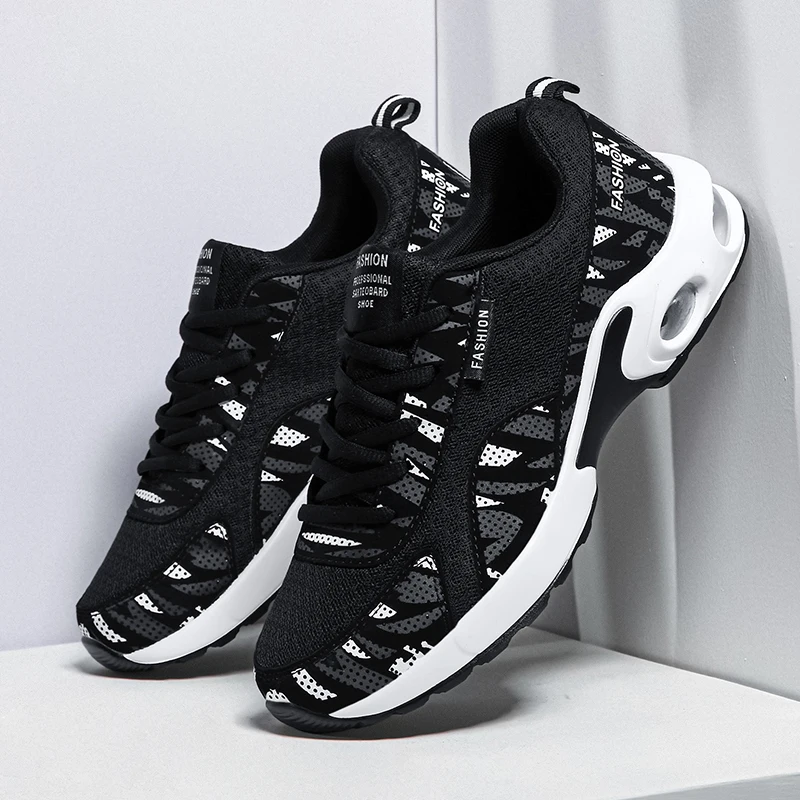 

Mens Sneakers Fly Knitting Shoes Casual Flats Air Cushion Outdoor Walking Male Footwear Zapatillas Deportivas Hombre Breathable