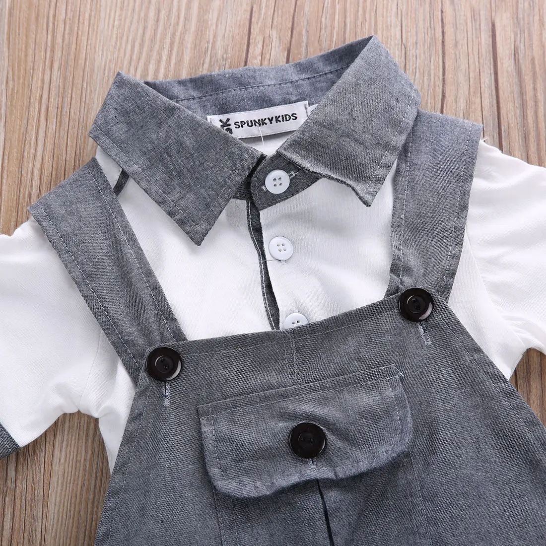 Ropa de caballero para beb&eacute; reci&eacute;n nacido, camisa, Tops, pantalones, conjunto de trajes de 0 a 18M, verano 2020-1