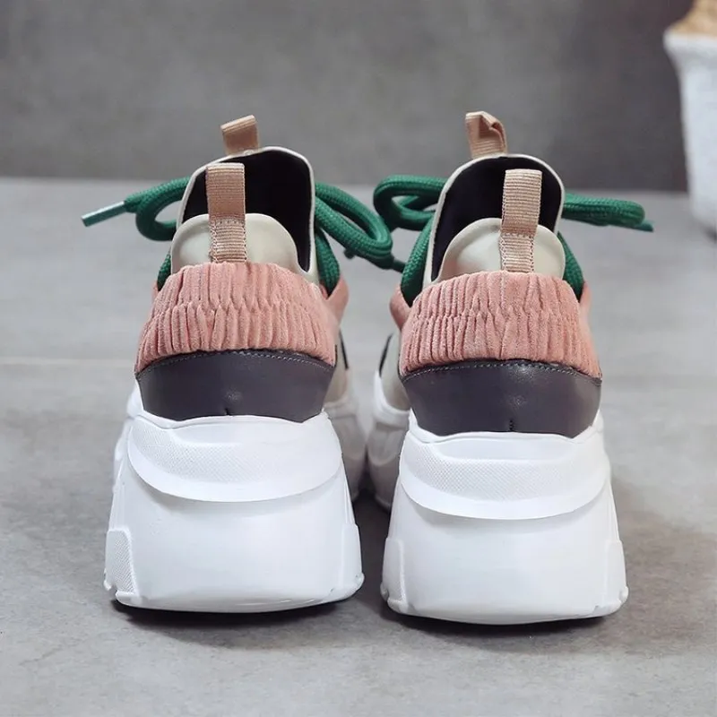 Кроссовки женские на толстой подошве Повседневная дышащая обувь для отдыха
