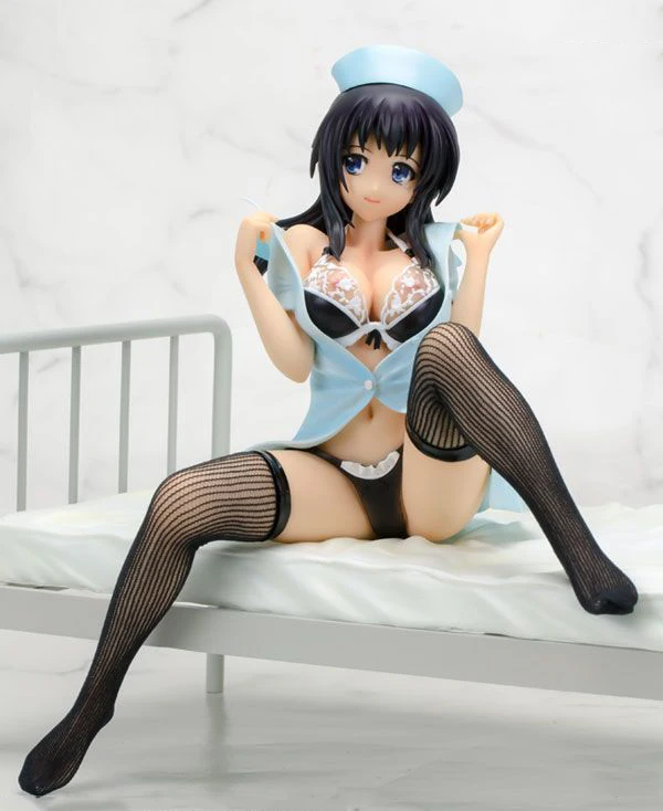 

16cm Action Figure Sexy Nurse Niang Miyu Blue Daydreaming PVC Animation Boy Gift Dolls Cartoon Collectible Figure model toys