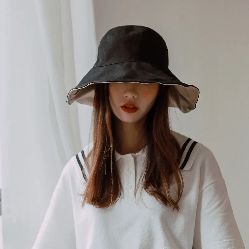 Панама двусторонняя для мужчин и женщин модная двухсторонняя шляпа от солнца