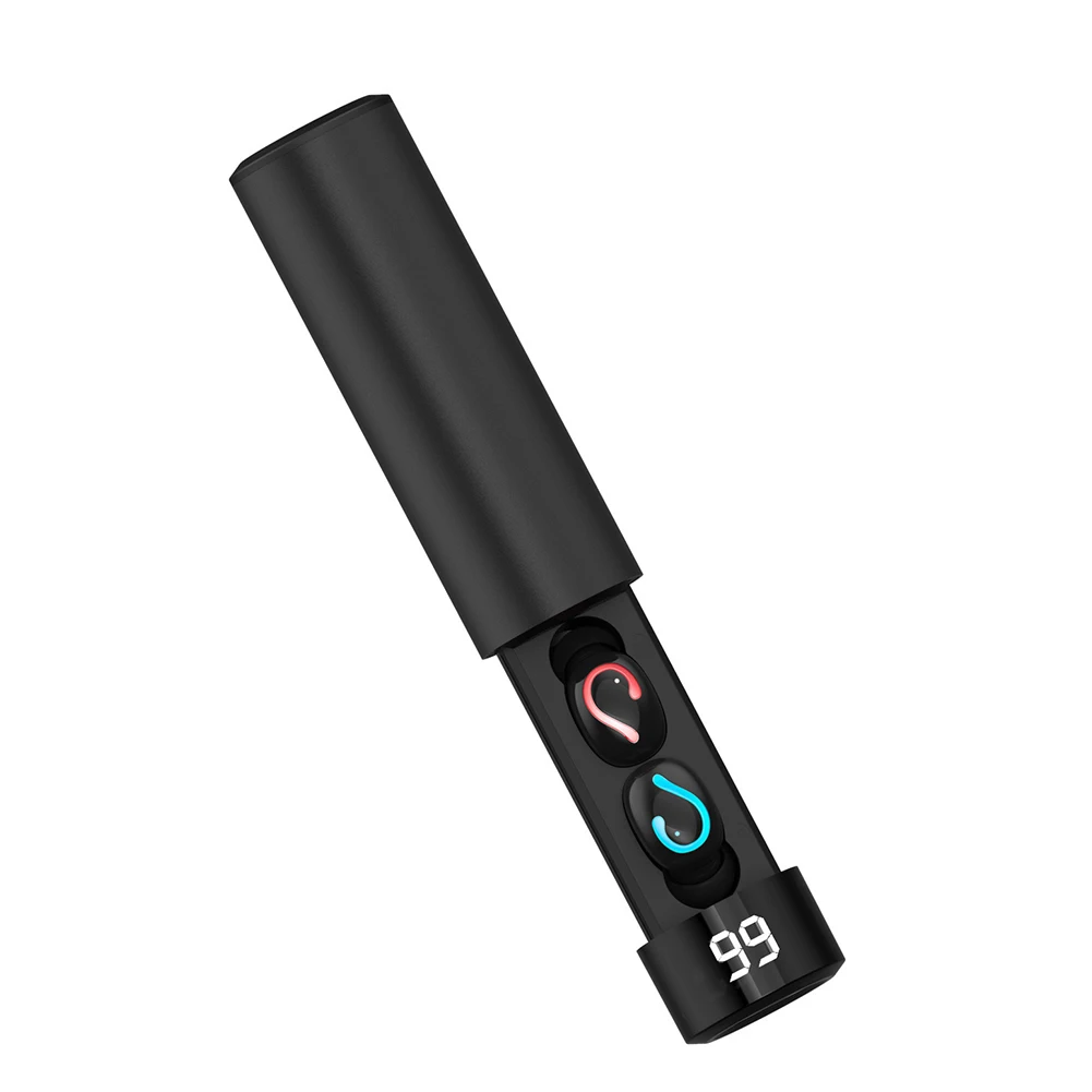 

Music Headset Stereo With Charging Box Power Bank Portable Sports Earbuds Earphone In-Ear Calling Handsfree Wireless