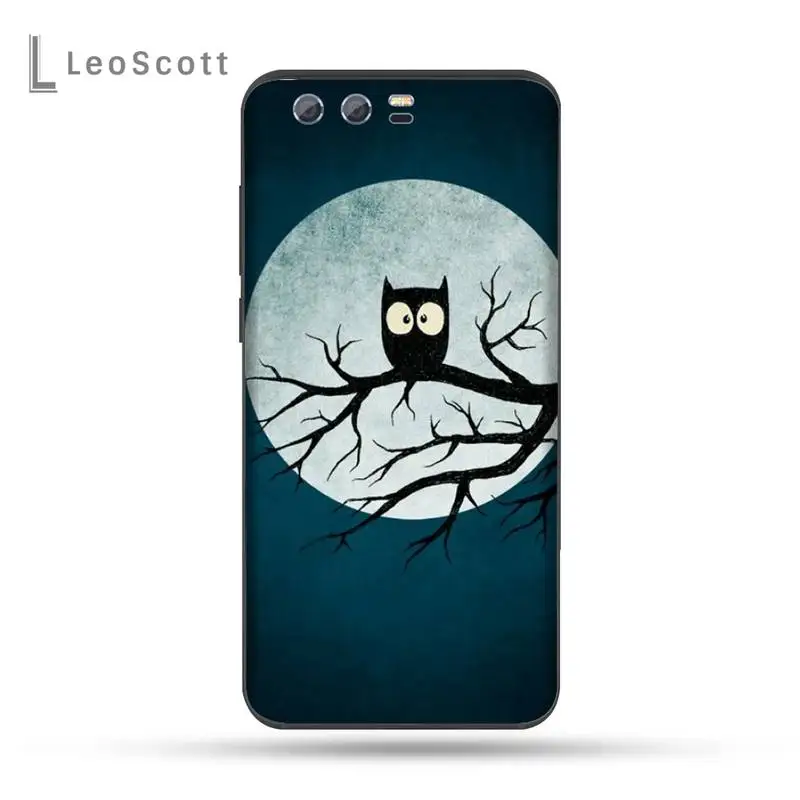 

Cute Owl Hearts Lover Christmas Phone Case For Huawei Honor view 7a5.45inch 7c5.7inch 8x 8a 8c 9 9x 10 20 10i 20i lite pro