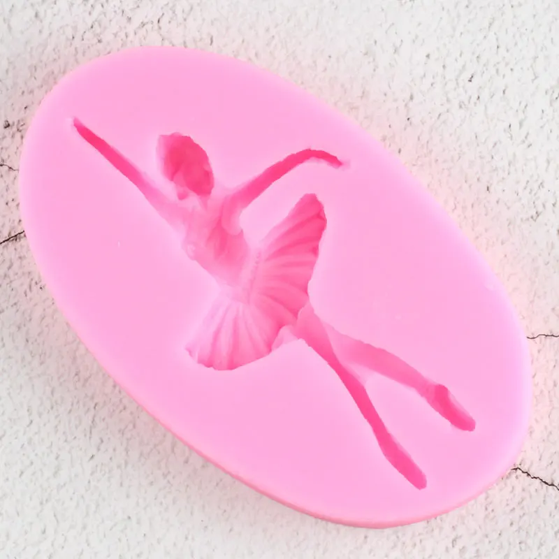 Силиконовые формы с изображением балерины DIY вечерние кексов Топпер конфет глины