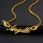 Wanixm 18K золотое ожерелье под заказ с крылом для женщин из нержавеющей стали под заказ индивидуальное женское ожерелье ювелирные изделия