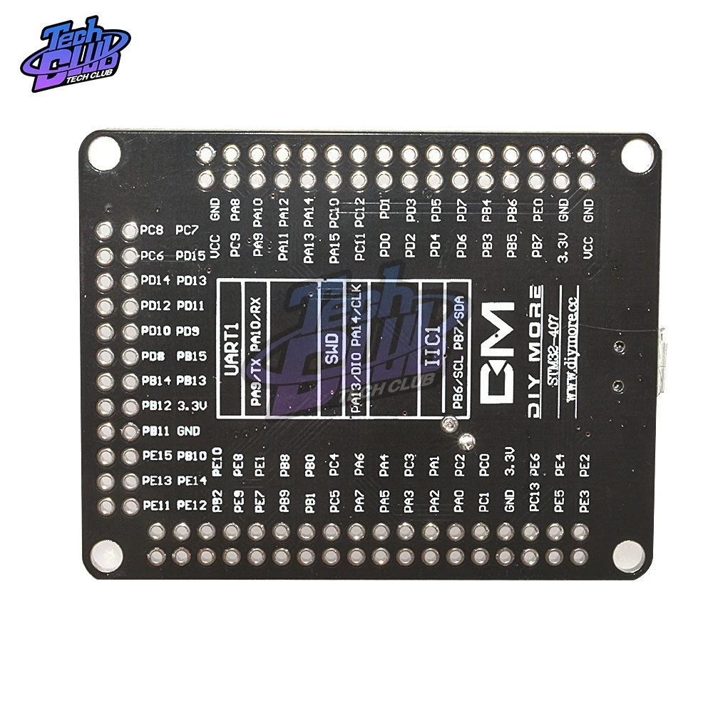STM32F407VGT6 Обнаружение ARM Cortex-M4 32 бит MCU ядро процессор с FPU ядром развития коммутационная плата Micro USB diy Электронный комплект