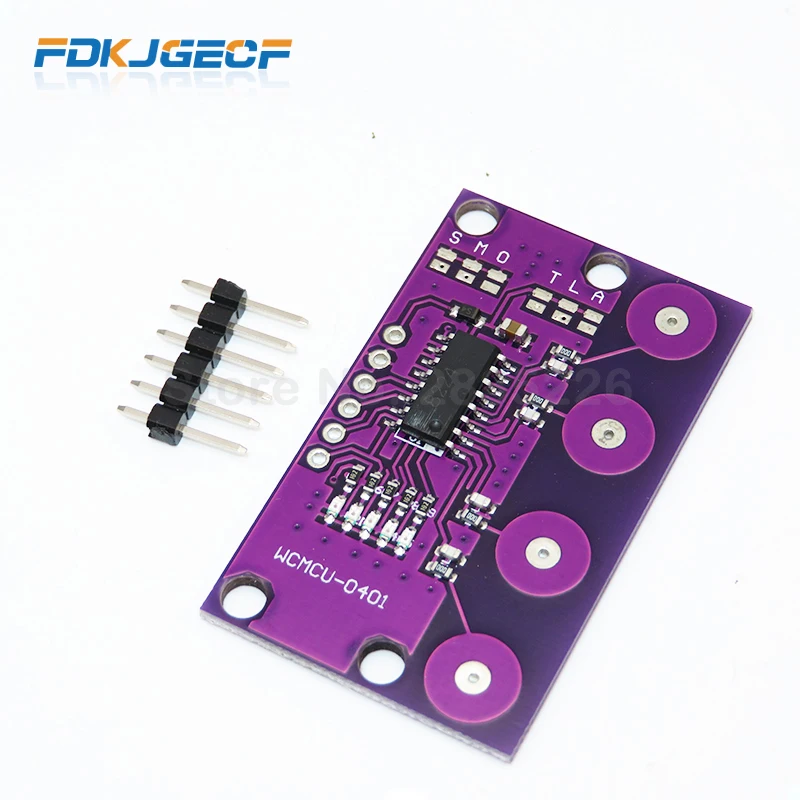 Емкостный сенсорный датчик приближения с 4 разрядными кнопками и функцией