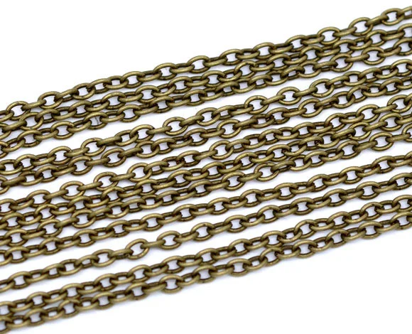 

8SEASONS 10M Bronze Color Links-Opened Cable Chains 2x3mm (B08983)