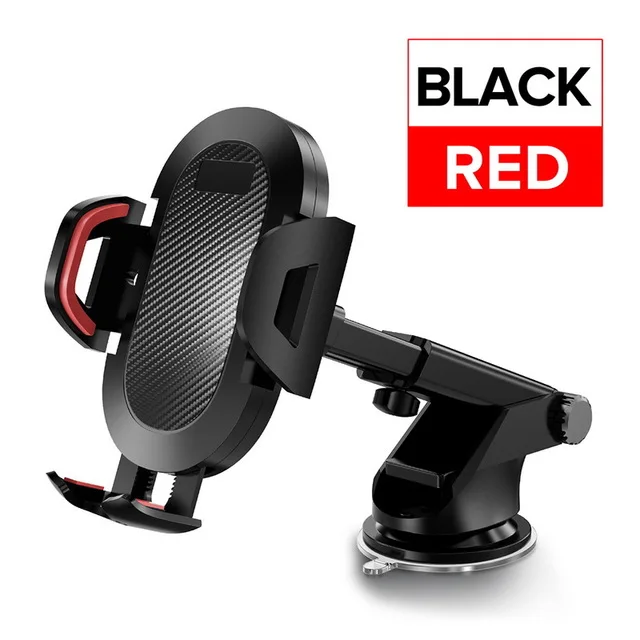 Black Red Автомобильный держатель для телефона INIU на присоске, крепление 360, автомобильная подставка, без магнитной поддержки, мобильный сотовый телефон, смартфон для iPhone X Max, Xiaomi - Цвет: Black Red