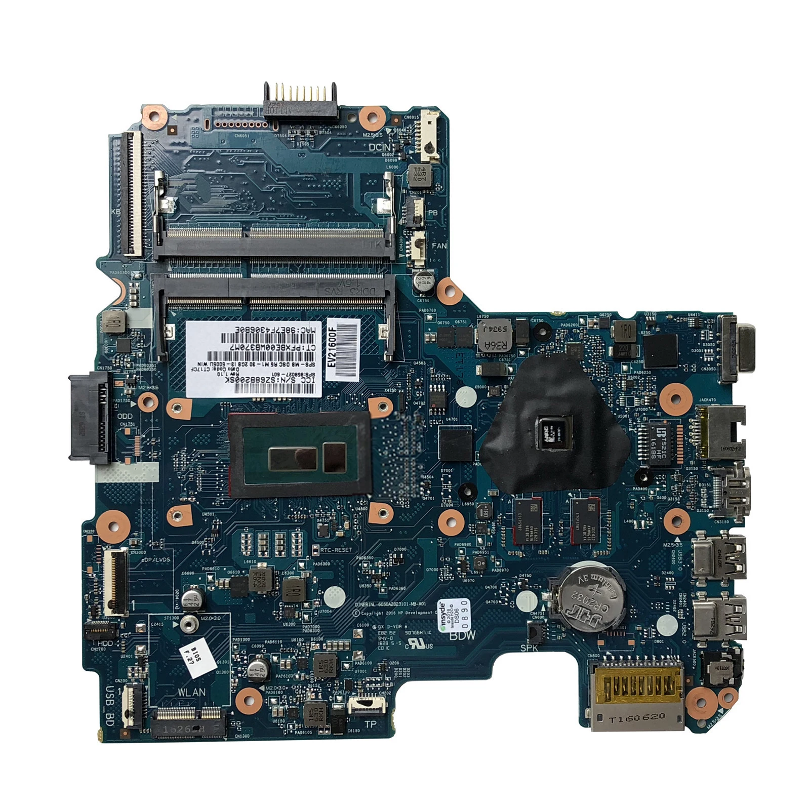 KEFU 6050A2823101 MB материнская плата для ноутбука HP 15 AM оригинальная I3 5005U GM|Материнские