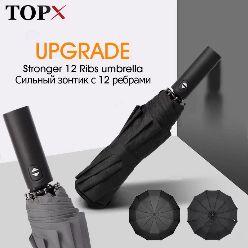 Прочный Ветрозащитный Зонт для женщин большой Портативный Автоматический