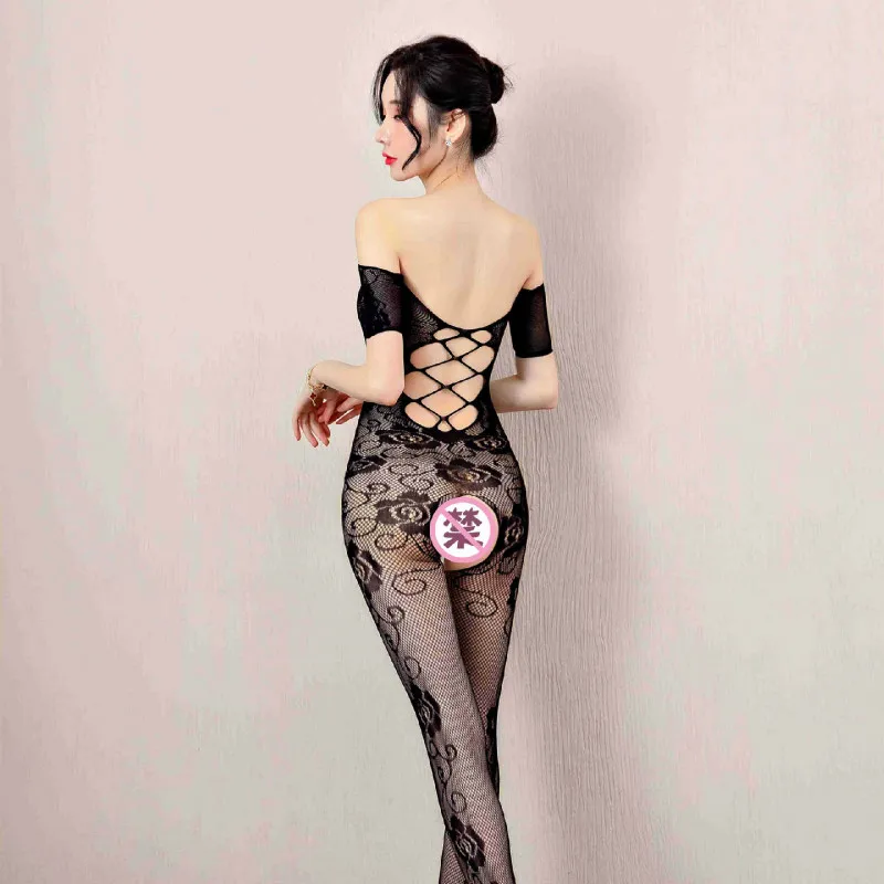 Сексуальное женское белье цельнокроеное Сетчатое сексуальные чулки Новый росы