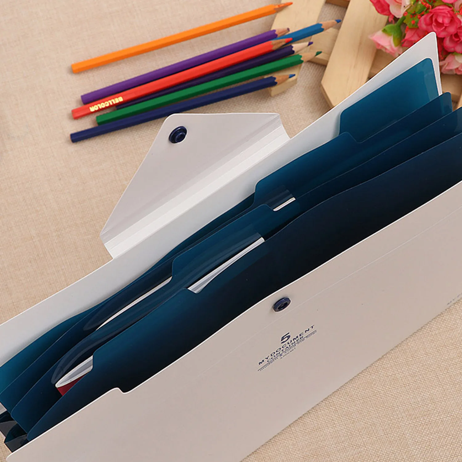 Папка для файлов A4 пластиковый расширяемый органайзер стоячие папки-гармошки