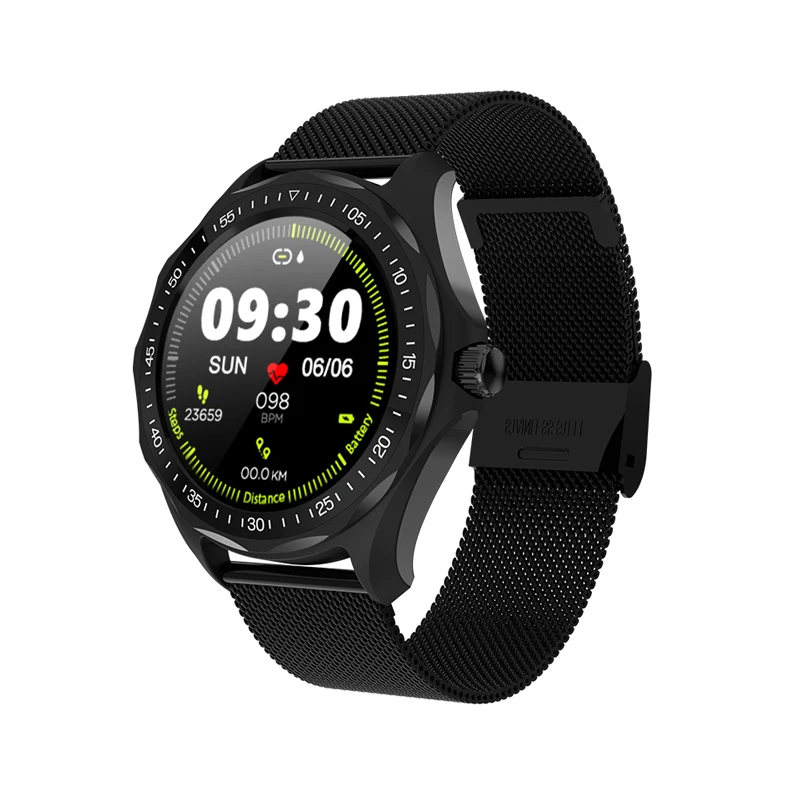 BlackSteel2 SENBONO S09 новые умные часы для мужчин wo мужские часы IP68 Водонепроницаемые Bluetooth звонки/SMS напоминание умные часы для Android IOS - Цвет: BlackSteel2