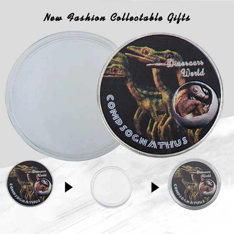 WR рекламный подарок Compsognathus динозавр Сувенир Монета Динозавр мир один миллион