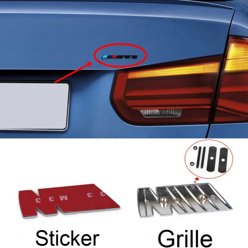 Наклейка с логотипом для BMW E92 X5 E70 E90 F30 E93 F31 X1 X3 E89 F10 F15 X6 Z4 Z3 M M3 M5|Эмблемы| |