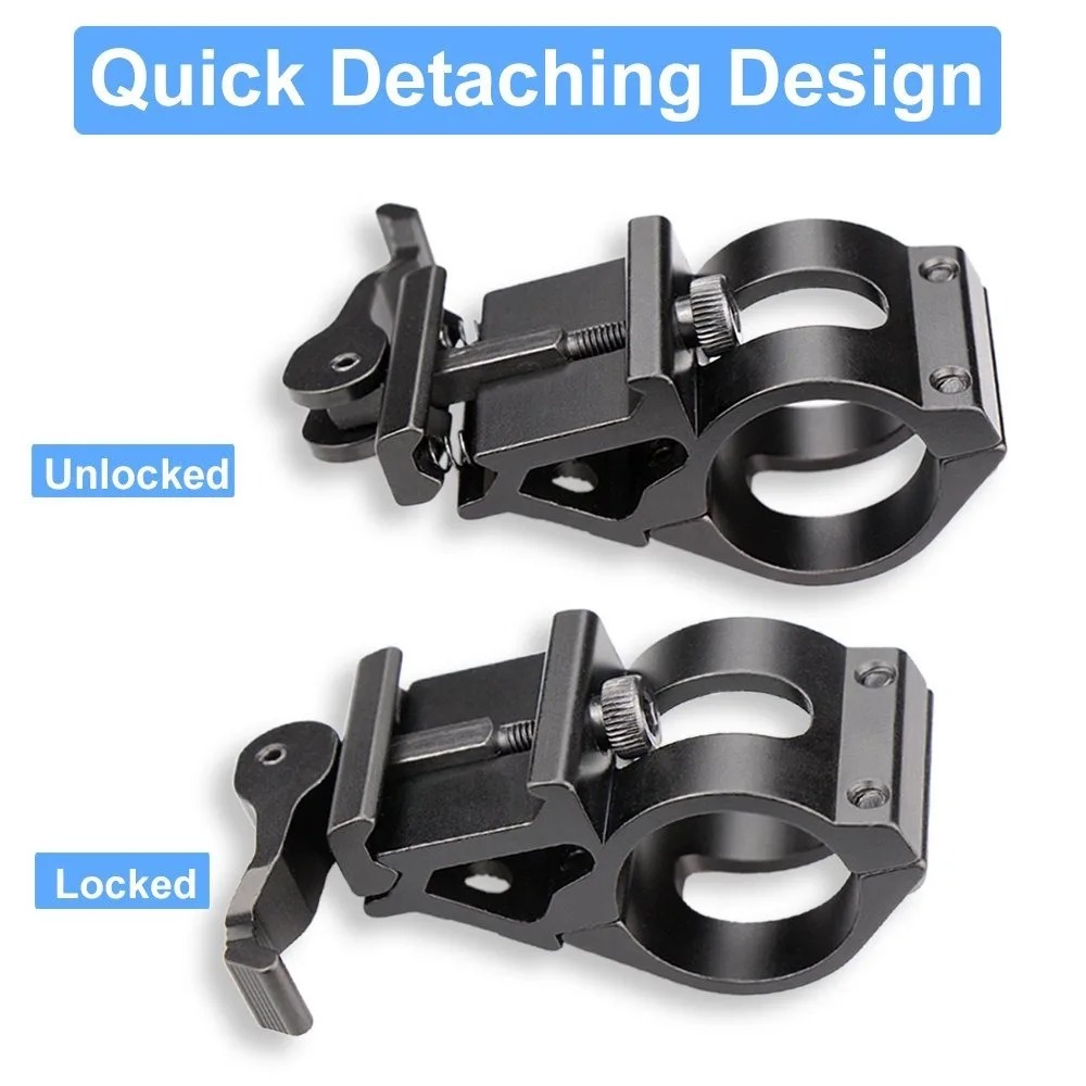 Светодиодный телефон с быстросъемным креплением на рельсах (1 дюйм алюминиевый