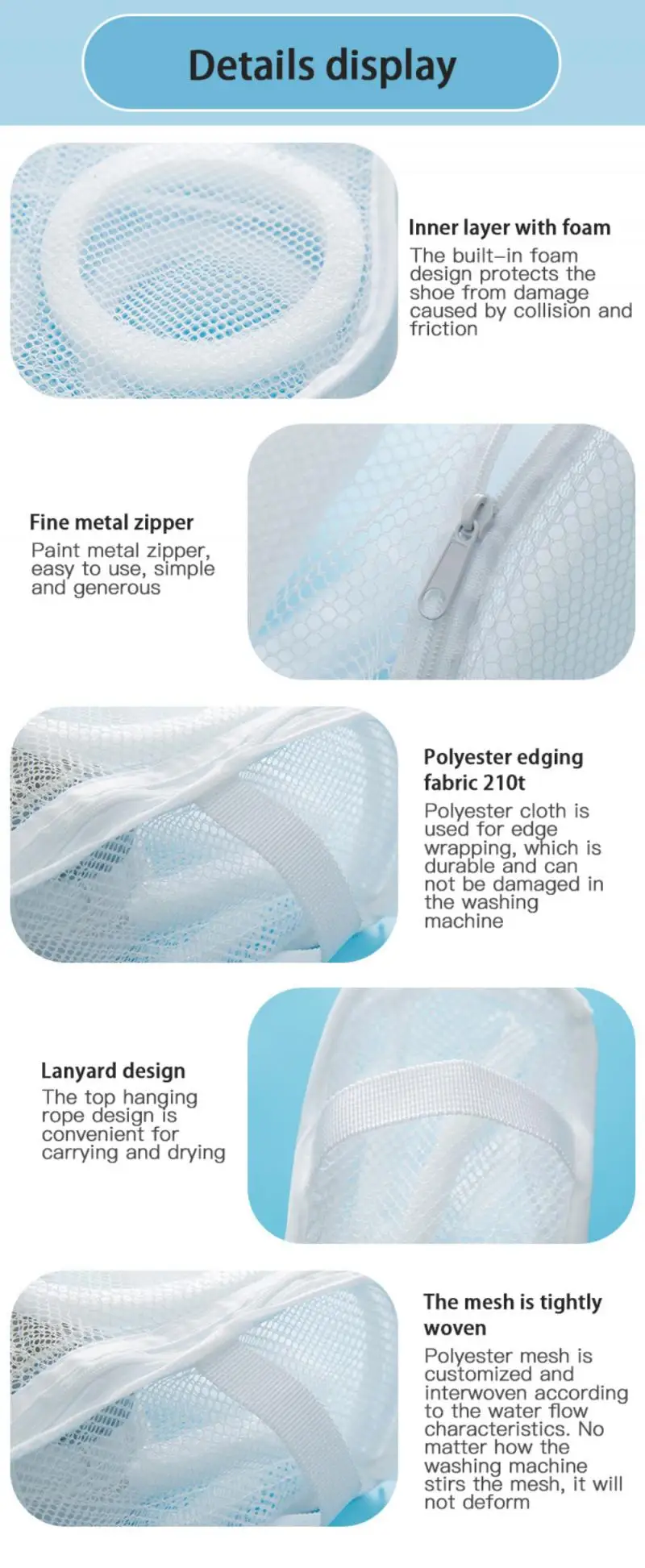 

Washing Machine Shoes Bag Travel Clothes Storage bag Portable Laundry bags Underwear Sock Bra Protective Net Mesh Cleaning Tools