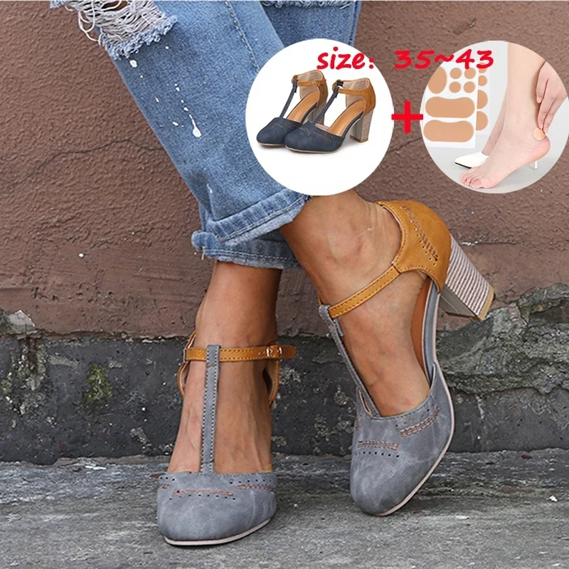 2019 женские босоножки сандалии на платформе с пряжкой летние туфли высоком