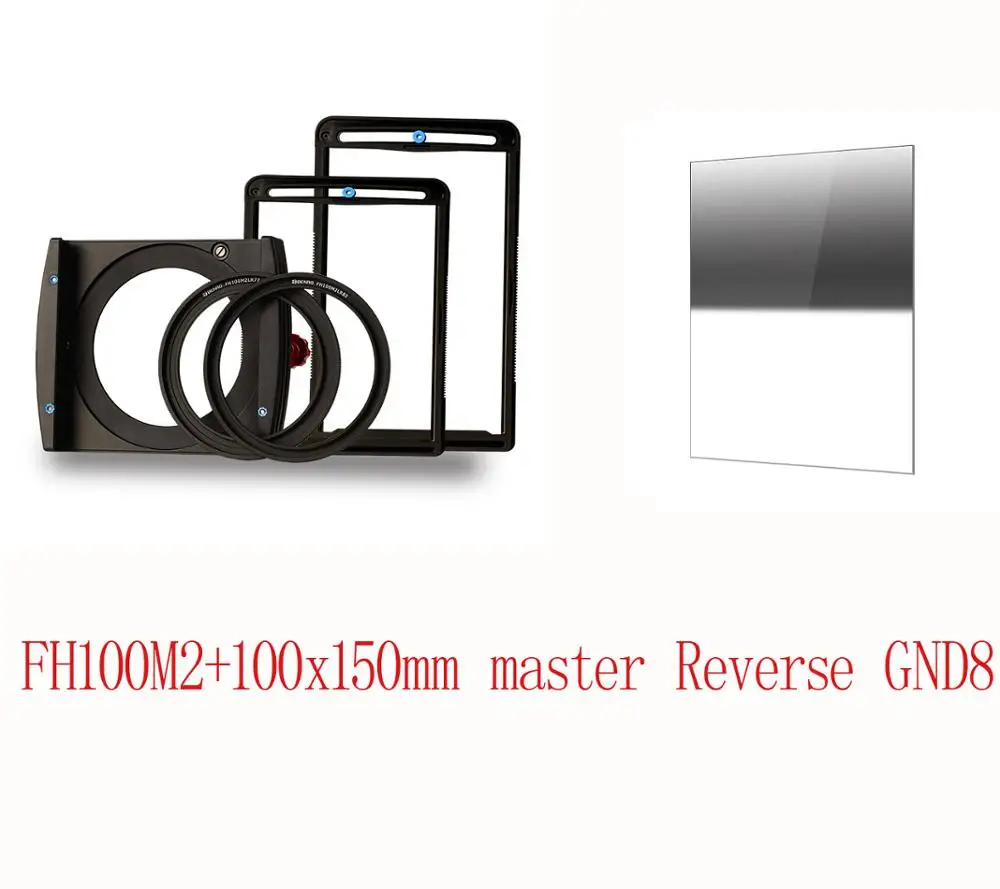 FH100M2 with R GND8 Benro FH100M2 квадратный фильтр системы ND/GND/CPL фильтр держать поддержка установить 3 подставка для фильтра содержит 82/77 разъем - Цвет: FH100M2 with R GND8
