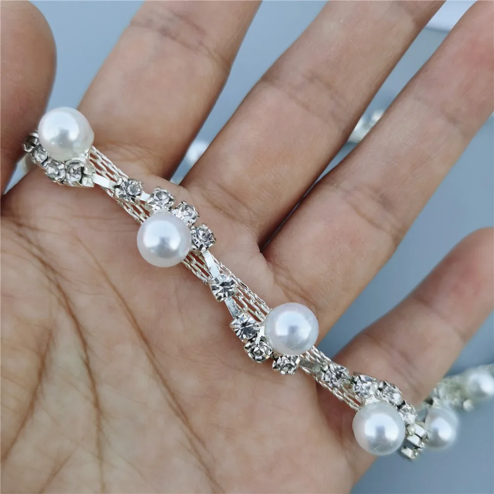 1 фута Хрустальная цепочка из горного хрусталя блестящее свадебное платье с