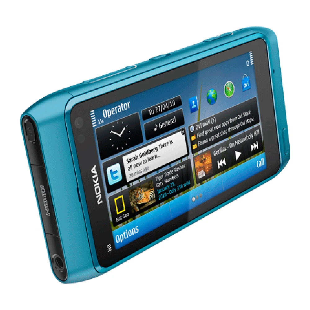 Оригинальный мобильный телефон Nokia N8 3G 2G GSM WCDMA WIFI GPS камера 12 МП 3 5 &quotсенсорный