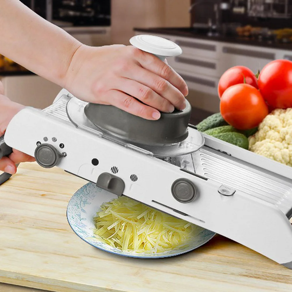 18 видов Регулируемый мандолин слайсер из нержавеющей стали ручной резак овощная