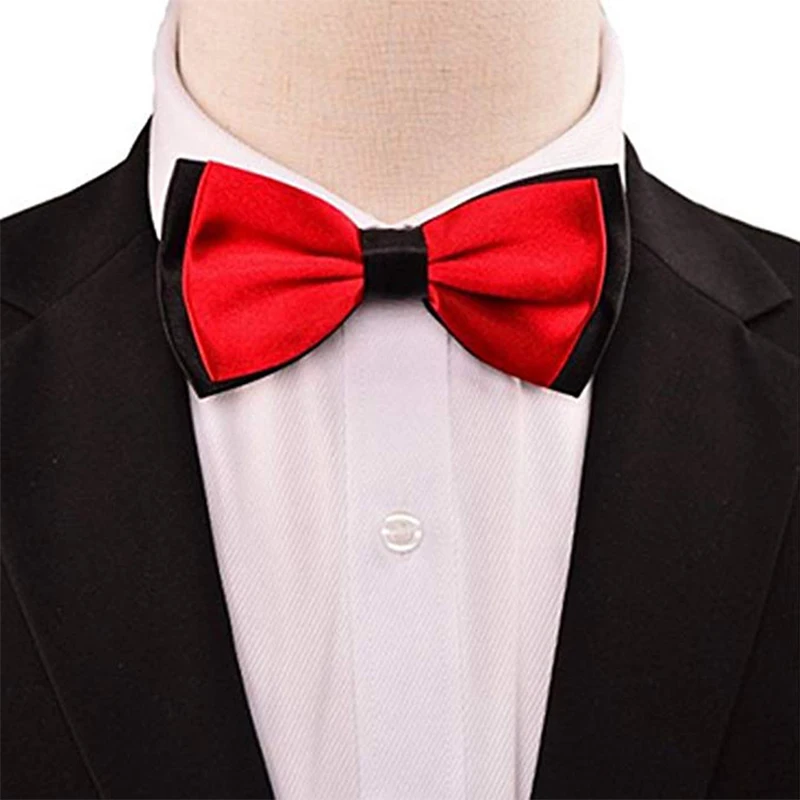 [LJ04] Мужские благородные высококачественные костюмы из атласа с бантом ручной