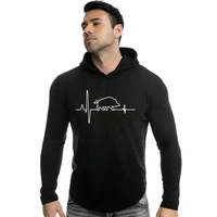 autumn new casual hoodies men 100 cotton sweatshirt wild boar heartbeat huntings design hoodie for men oversized hoodie tops