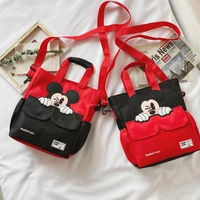 disney plush backpack elementary school makeup bag mickey mouse tote bag boys girls children tuition bag parent child pack