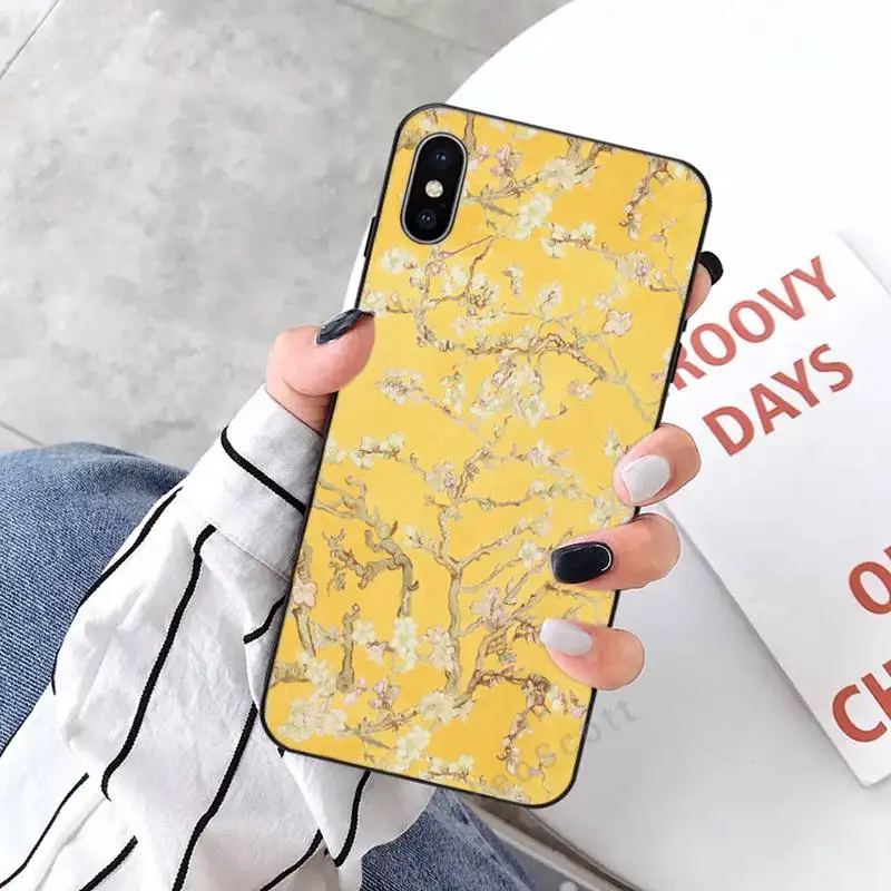 

Van Gogh Daisy sunflower Art Design Phone Case for iPhone 11 12 mini pro XS MAX 8 7 6 6S Plus X 5S SE 2020 XR
