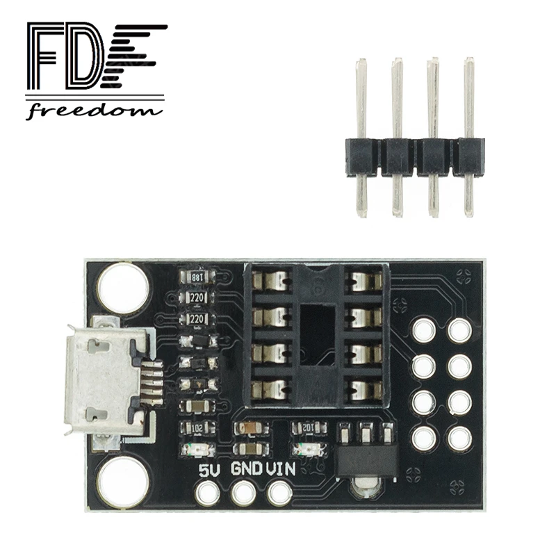 1 шт. синий черный TINY85 Digispark новый Kickstarter IIC I2C USB Micro макетная плата ATTINY85 модуль для