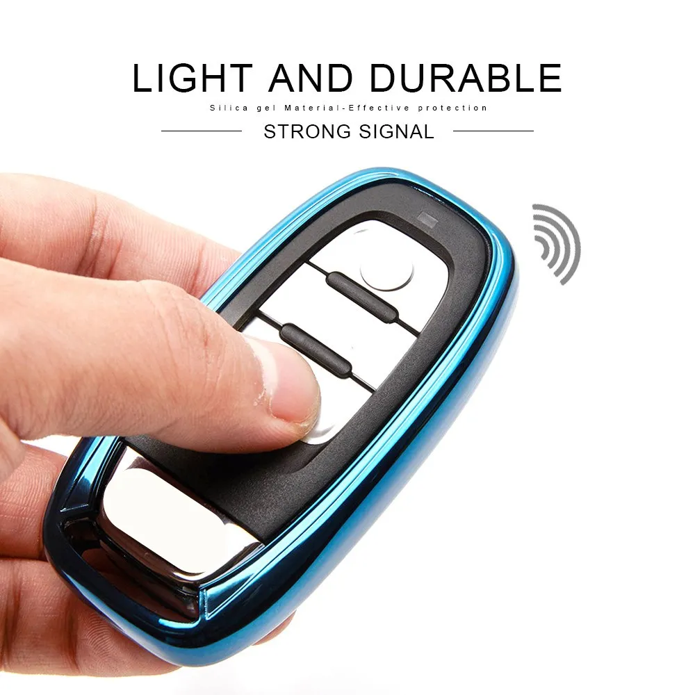NEW Key Case For Audi A4 A4L B7 B8 A6 A5 A7 A8 Q5 S4 S5 S6 Q7 S7 S8 A6L A8L 2016 Keychain Cover 6 Color TPU fob Shell Holder | Автомобили