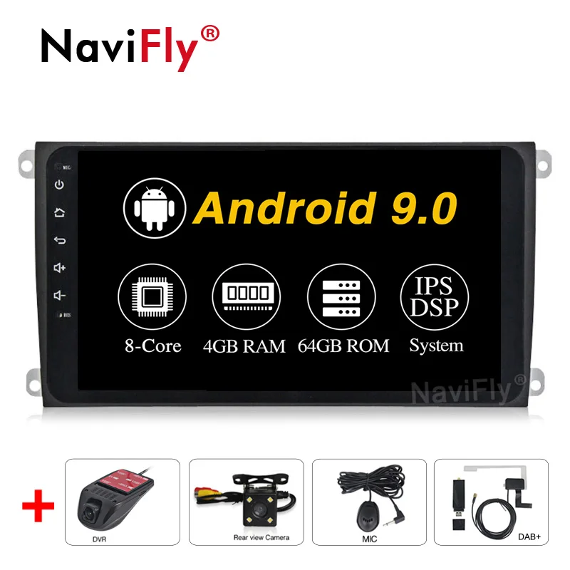 Android9.0 4G RAM 64G ROM автомобильный Радио мультимедийный плеер для Porsche Cayenne 2003-2010