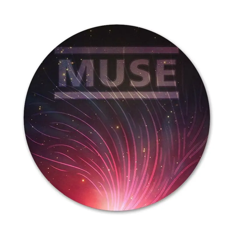 Значки с надписью Muse Band 58 мм значки металлические для украшения одежды рюкзака |