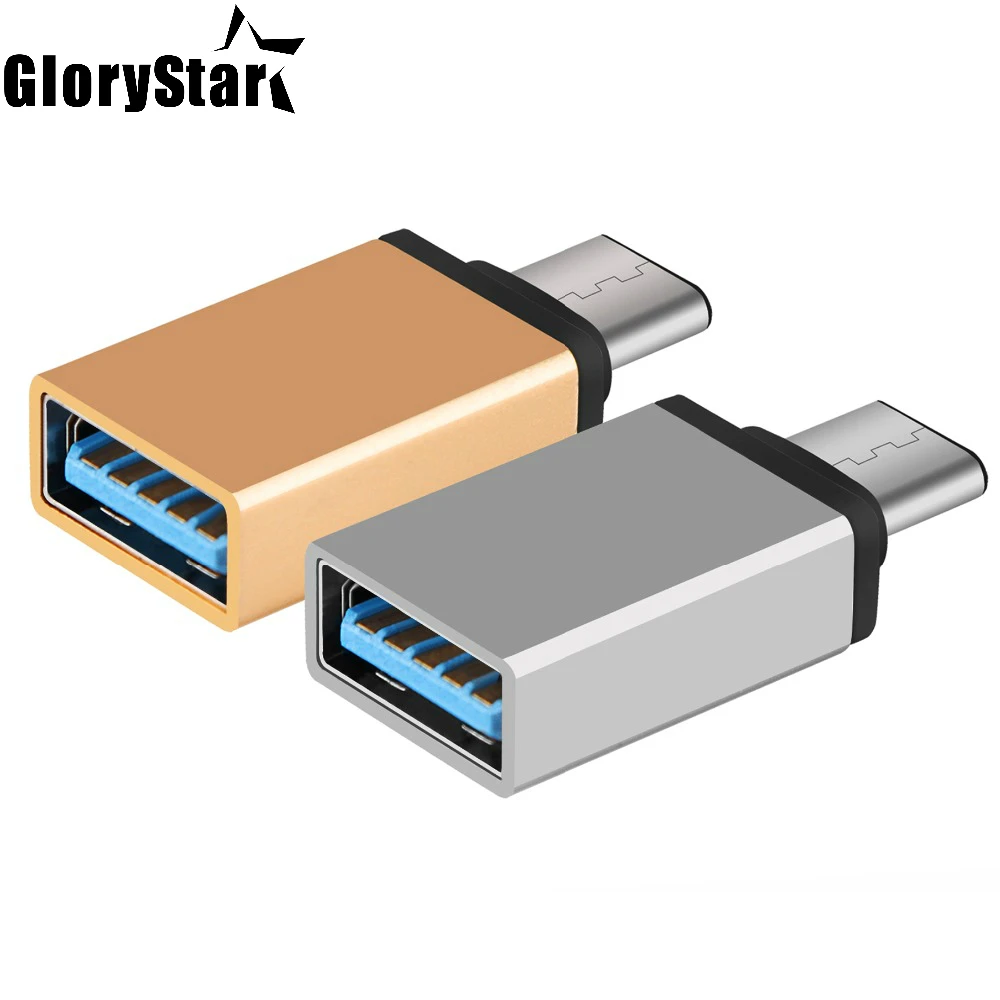 Адаптер с серебристым разъемом Type-C для USB OTG конвертер 3 0 адаптер USB-C портом типа C