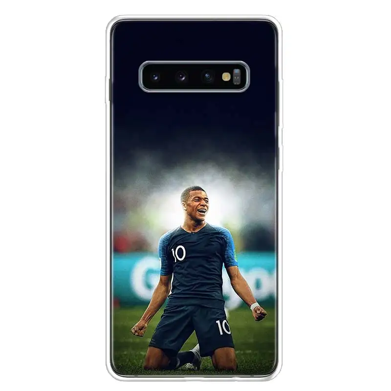 Mbappe крышка чехол для телефона для samsung Galaxy S10+ Note 10 9 8 S9 S8 J4 J6 J8 плюс S7 S6 корпус под плетенную сумку