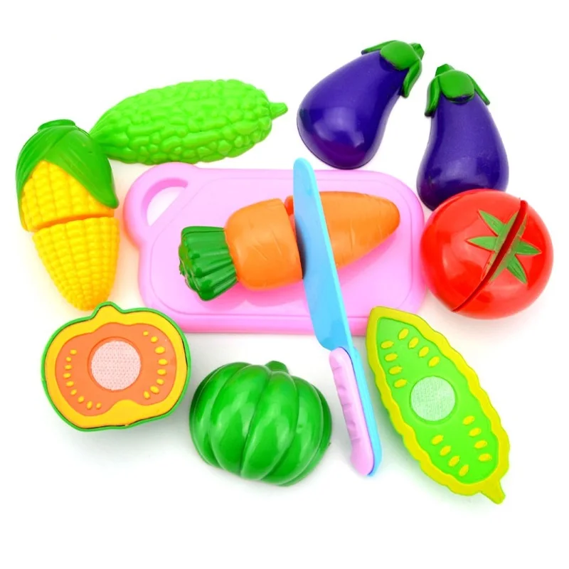 Набор кухонных игрушек для детей 8 шт./лот фрукты овощи еда игрушки девочек