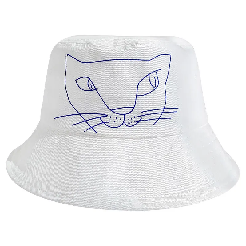 

2021 New Spring Summer Women Bucket Hat Fashion Designer Cartoon Basin Caps Thin Sun Hat Pure Color Outdoor Travel Hat