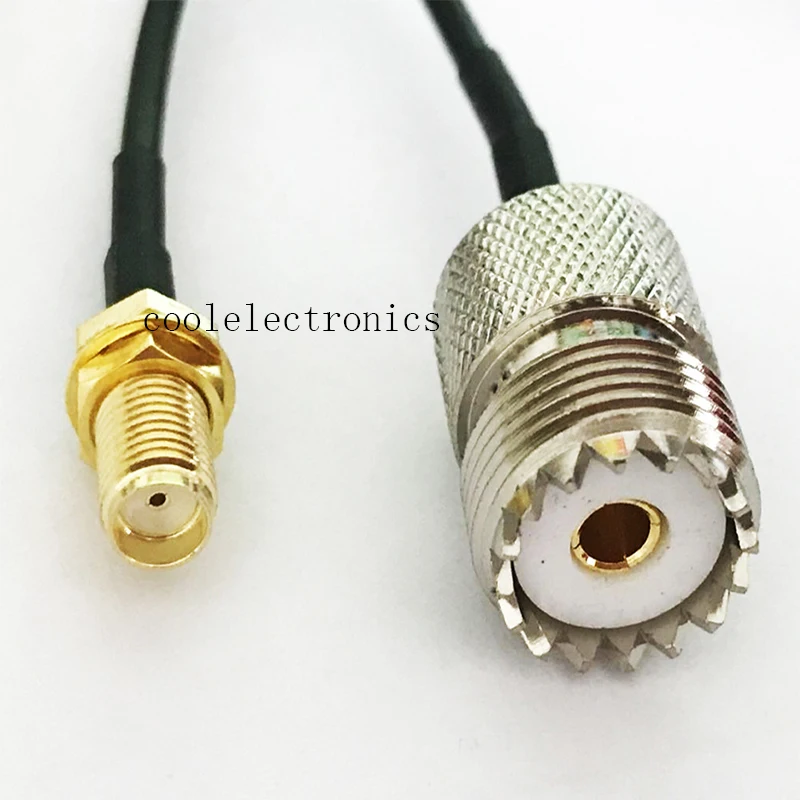 10 шт. RG174 кабель UHF SO239 женский к SMA RF прямой удлинитель коаксиального кабеля