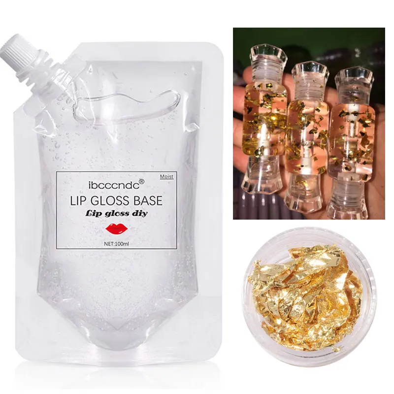 

2g Imitation Gold Leaf Flakes Flakes for Lip Gloss DIY Decoration Silver Gold Foil Fragments Lipgloss Base Gel Oil Tools