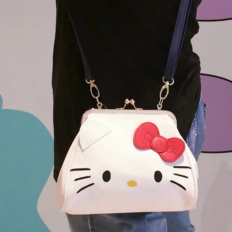 Милая сумка-мессенджер «hello kitty My Melody Cinnamoroll pomparin» для женщин, сумки через плечо с рисунком для детей, сумки на плечо для девочек