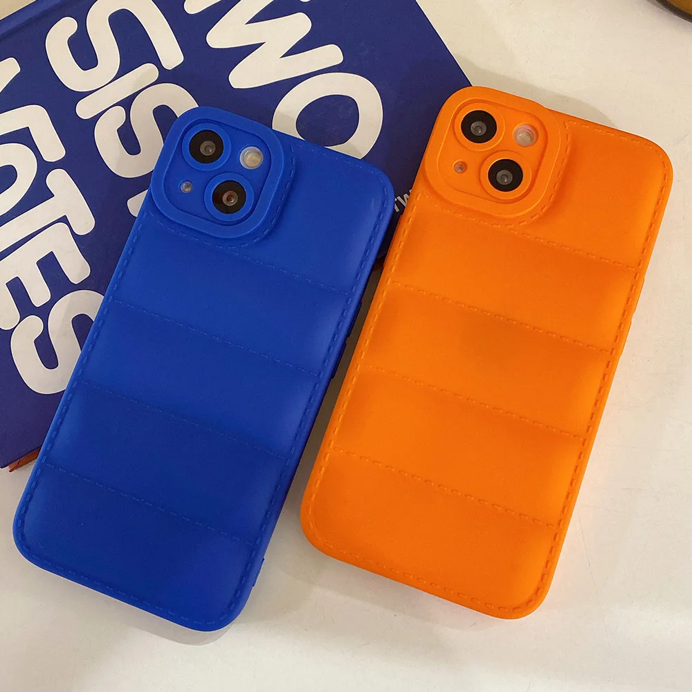 

Three-dimensional Ripple Soft Skin-friendly Cell Phone Shell Case For Iphone 8 Plus X XR MAX 11 12 Pro 13 Smartphone Back Cover