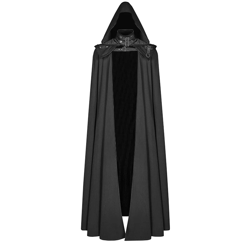 

Gothic Hooded Cloak Adult Elf Witch Long Purim Carnival Halloween Cloaks Capes Robe Larp Women Men Vampires Grim Reaper Party
