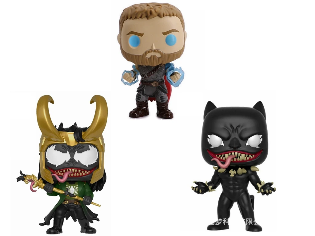 Venomized BLACK.Panther #370 Loki #368 Thor #335 Виниловая фигурка игрушка фигурки Коллекционная