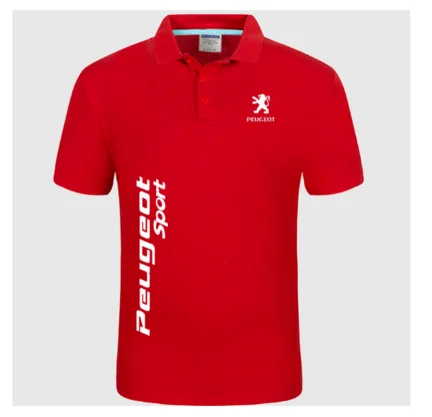 

2020Brand New Men's for Peugeot logo Polo Shirt unisex Polo shirt Men Cotton Short Sleeve shirt clothes SizeS-